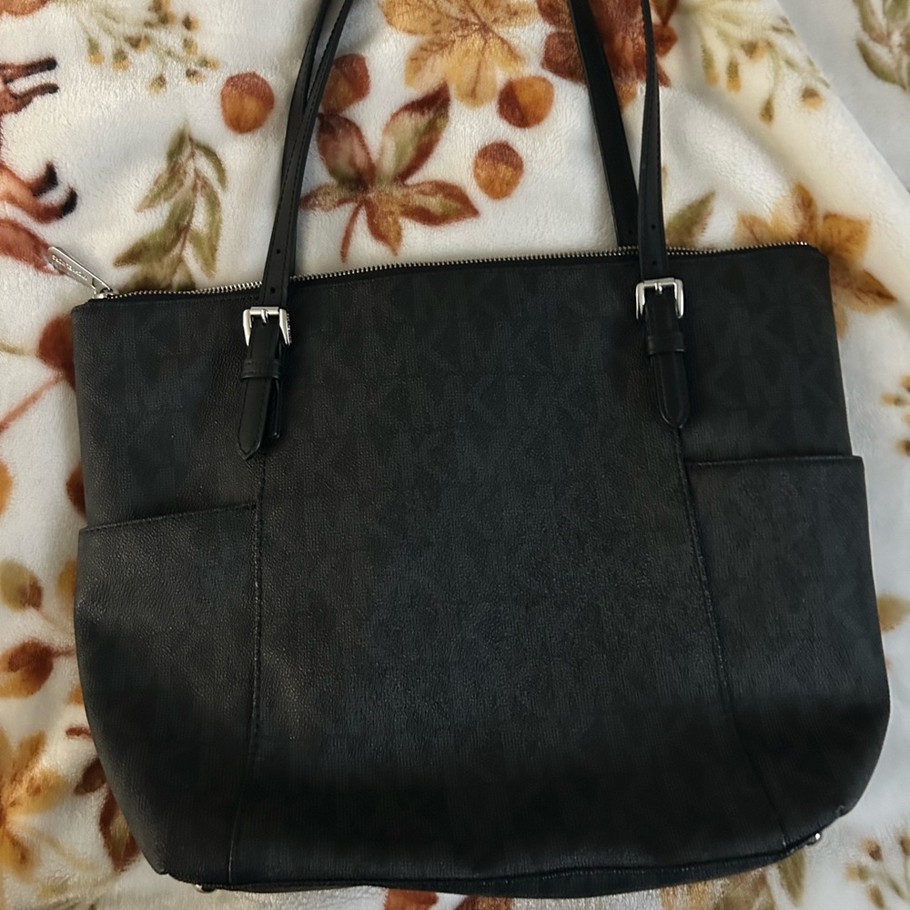 Michael Kors Black Logo Tote Bag